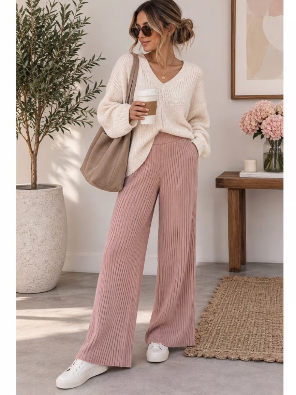 Sincerely Jules Ribbed Knit Pants - Picture 2 of 5